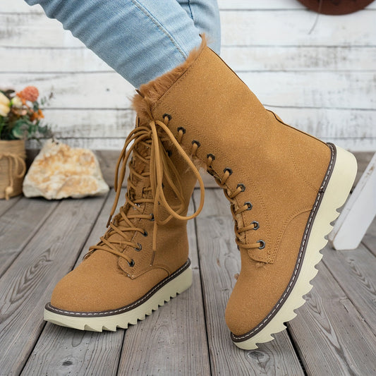 Lieke Winterstiefel mit Schnürung - Für Stil und Wärme
