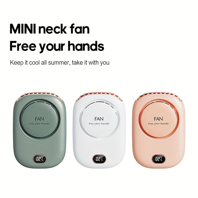 USB wiederaufladbarer Mini Nackenventilator – Leicht mit einstellbaren Geschwindigkeiten
