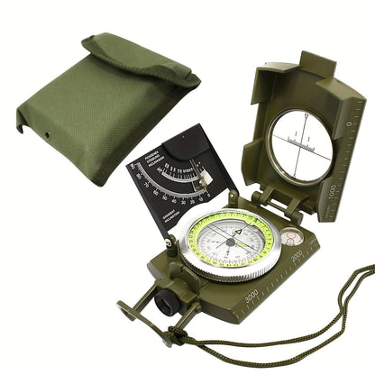 TrekGuard Militärkompass – Wasserdicht und Beleuchtet für Präzise Navigation
