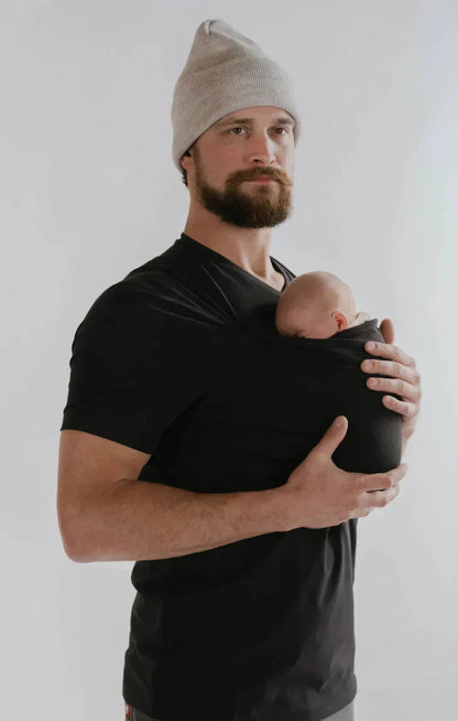 Bequeme Babytrage-T-Shirt – Hände-frei-Bindung für Eltern