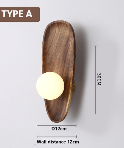 Minimalistische Wandleuchte – Holz und Stimmungsvolle Beleuchtung