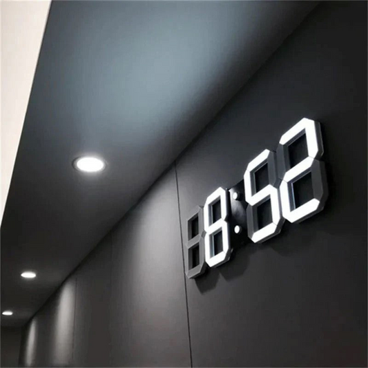 Futuristische LED-Wanduhr – Minimalistisches Design mit intelligenter Zeitanzeige