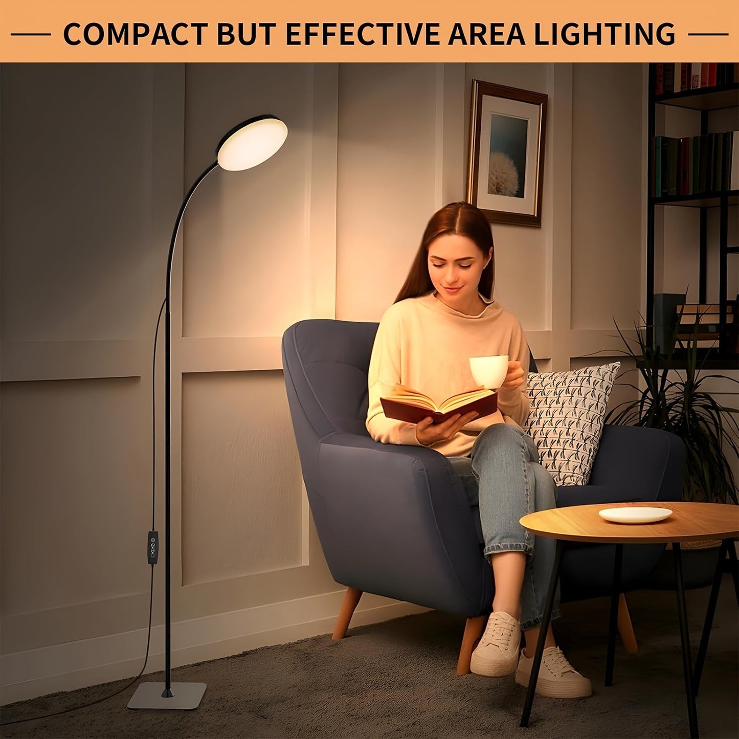 Flexible LED Stehlampe – Perfekt zum Lesen und Entspannen