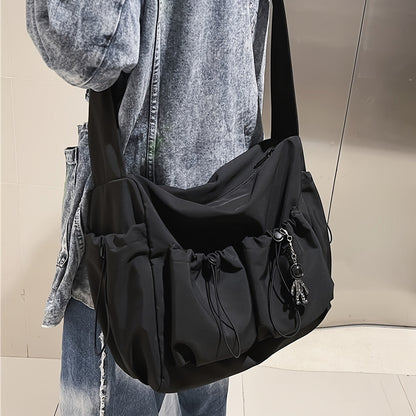 UrbanEase Umhängetasche – Kordelzug Schultertasche mit großer Kapazität
