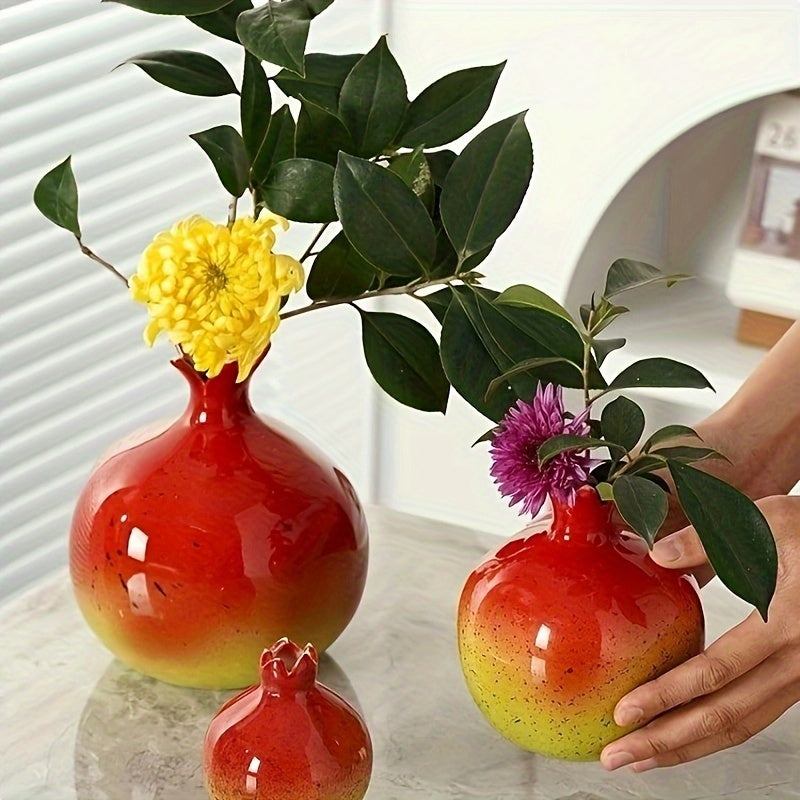 Granatapfel Vase – Handgemachte elegante Dekoration