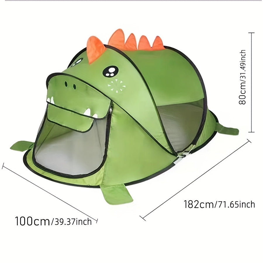Kinder-Dinosaurier, Hai & Bären Pop-Up Spielzelt-Set mit UPF 50 – Atmungsaktiv & Tragbar für Babys & Kleinkinder