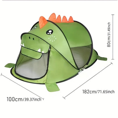 Kinder-Dinosaurier, Hai & Bären Pop-Up Spielzelt-Set mit UPF 50 – Atmungsaktiv & Tragbar für Babys & Kleinkinder