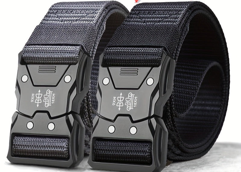 Unisex Taktischer Nylon Gürtel – Robust, Atmungsaktiv und Vielseitig