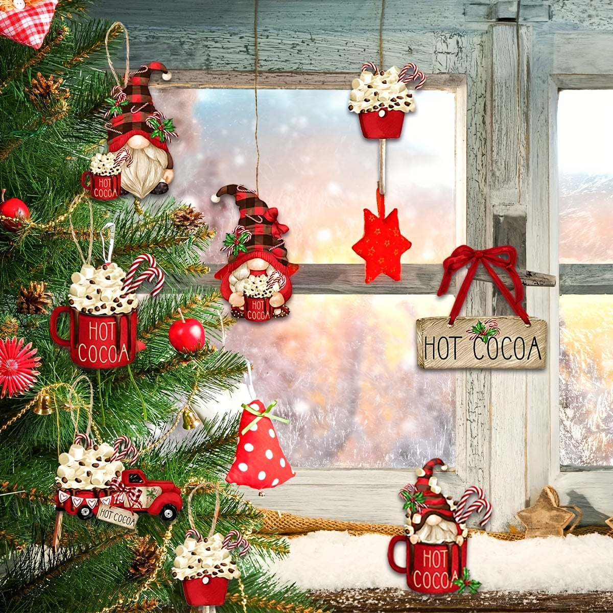 Festive Glow Dekorationsset – Für eine Gemütliche Weihnachtsatmosphäre