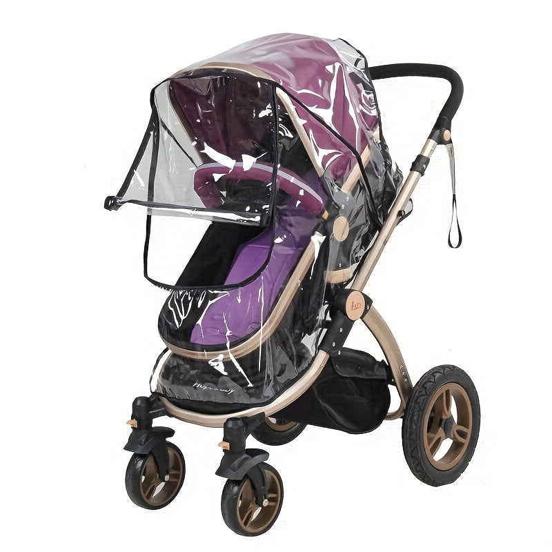 Transparente Regenhülle für den Kinderwagen – Für Wetterfeste Schutz