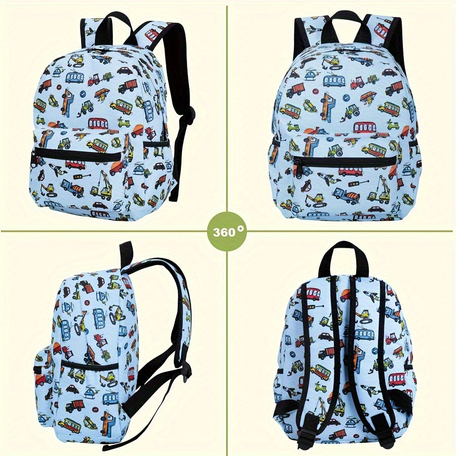 Fröhlicher Auto-Rucksack für Kinder – Für abenteuerliche Schultage