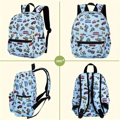 Fröhlicher Auto-Rucksack für Kinder – Für abenteuerliche Schultage