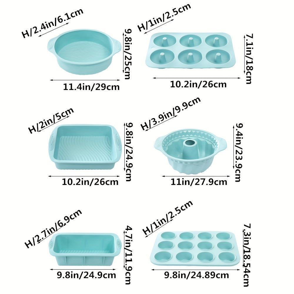 Komplettes Silikon-Backformen-Set – Flexibel, Langlebig und Einfach zu Benutzen
