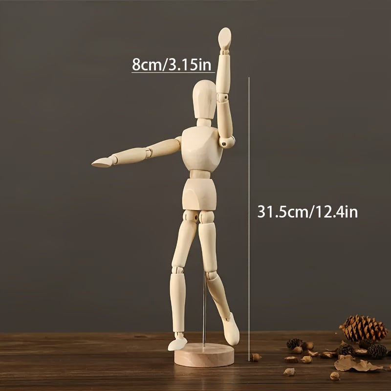 Aprikosen Holz Kunstmannequin – Flexibel und Natürlich Aussehen