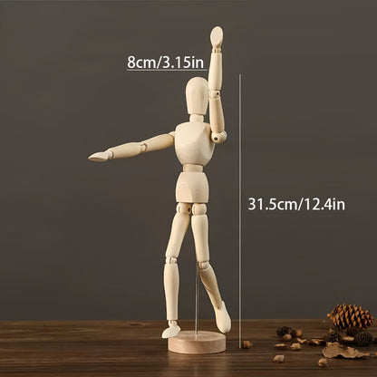 Aprikosen Holz Kunstmannequin – Flexibel und Natürlich Aussehen