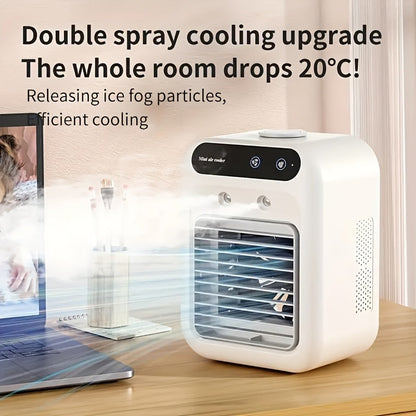 Portabler Mini-Klimaanlage – All-in-One Luftbefeuchter & Ventilator