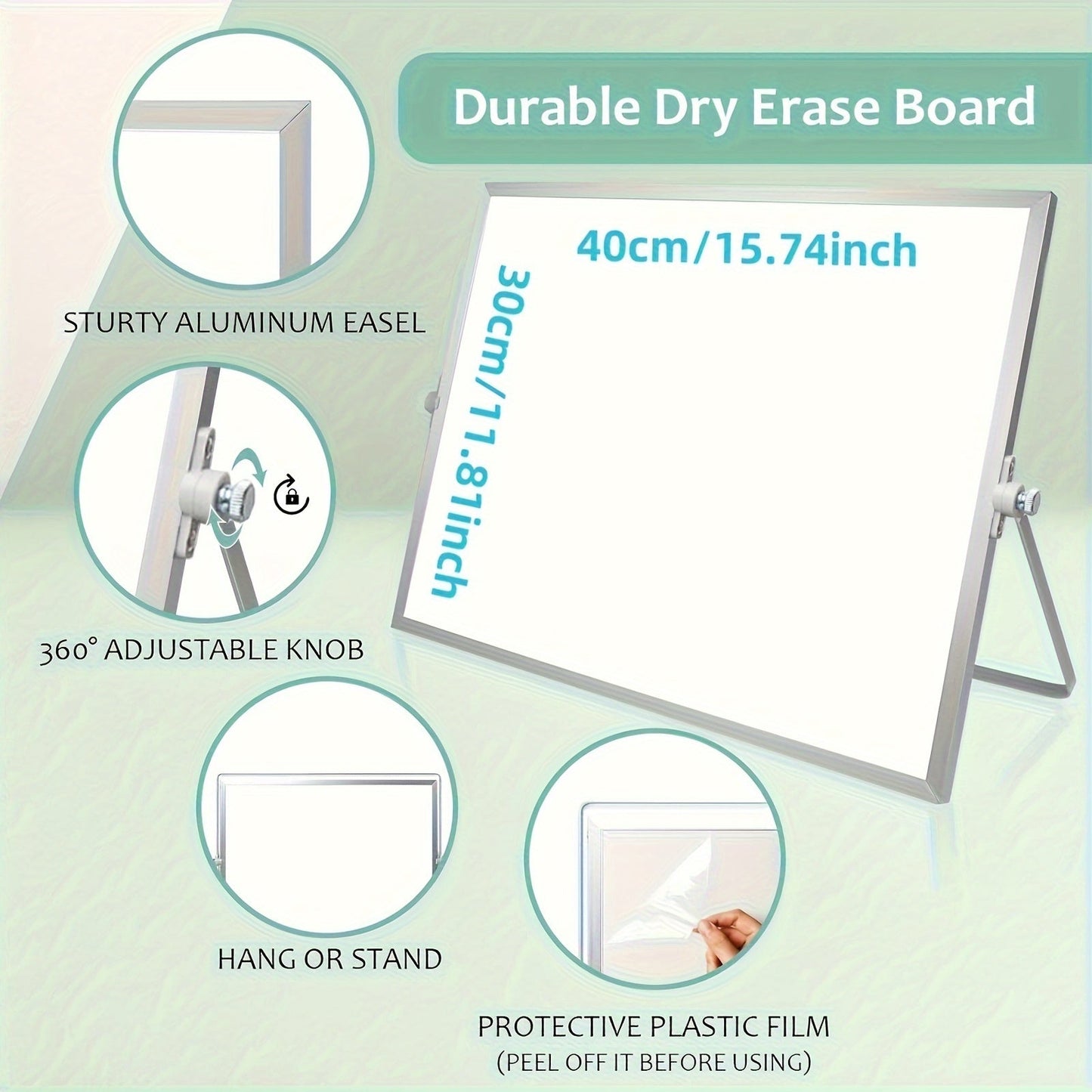 MagniBoard Magnetisches Whiteboard – Tragbar und beidseitig mit Ständer