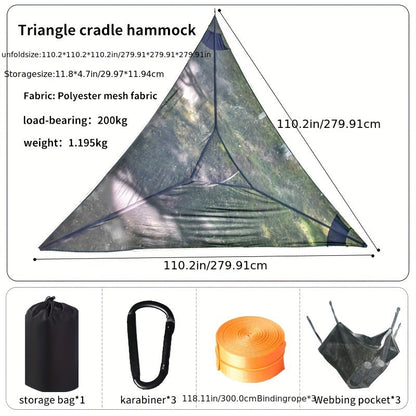 Outdoor Dreieckshängematte – Geräumig, Belüftet und Stabil für das Camping