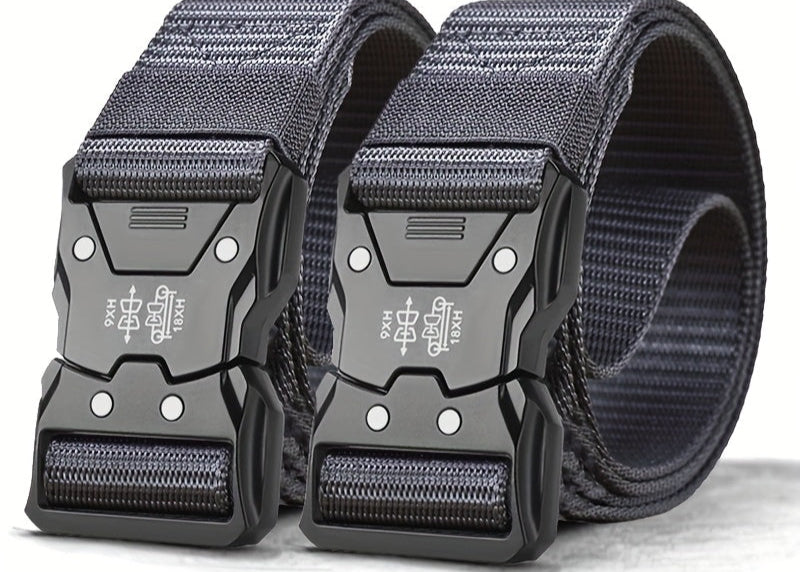 Unisex Taktischer Nylon Gürtel – Robust, Atmungsaktiv und Vielseitig
