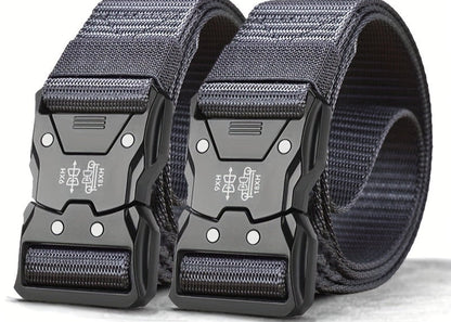 Unisex Taktischer Nylon Gürtel – Robust, Atmungsaktiv und Vielseitig