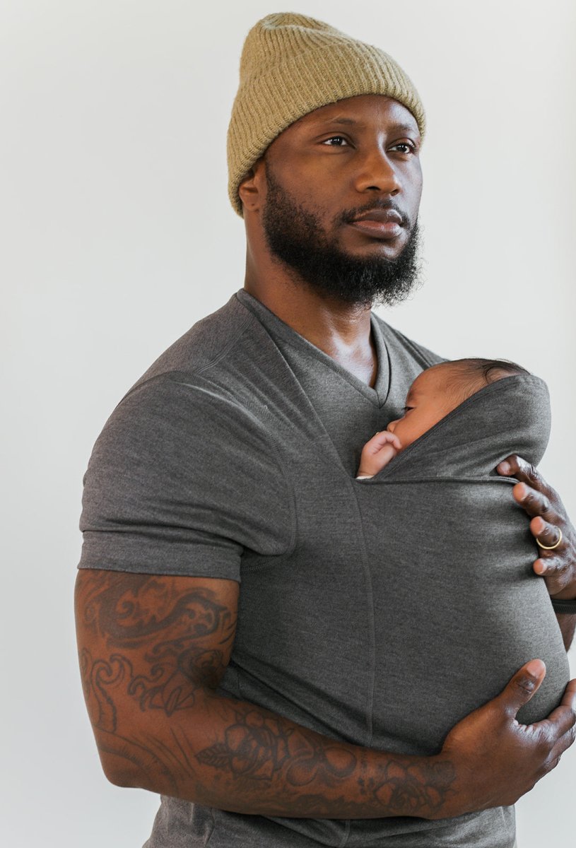 Bequeme Babytrage-T-Shirt – Hände-frei-Bindung für Eltern
