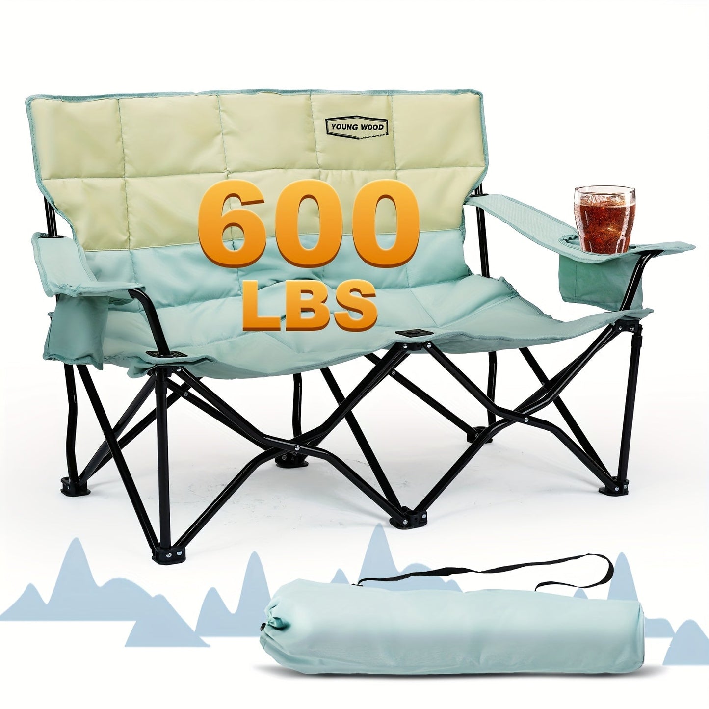 CampEase Loveseat Campingstuhl – Luxus Sitzkomfort für Zwei