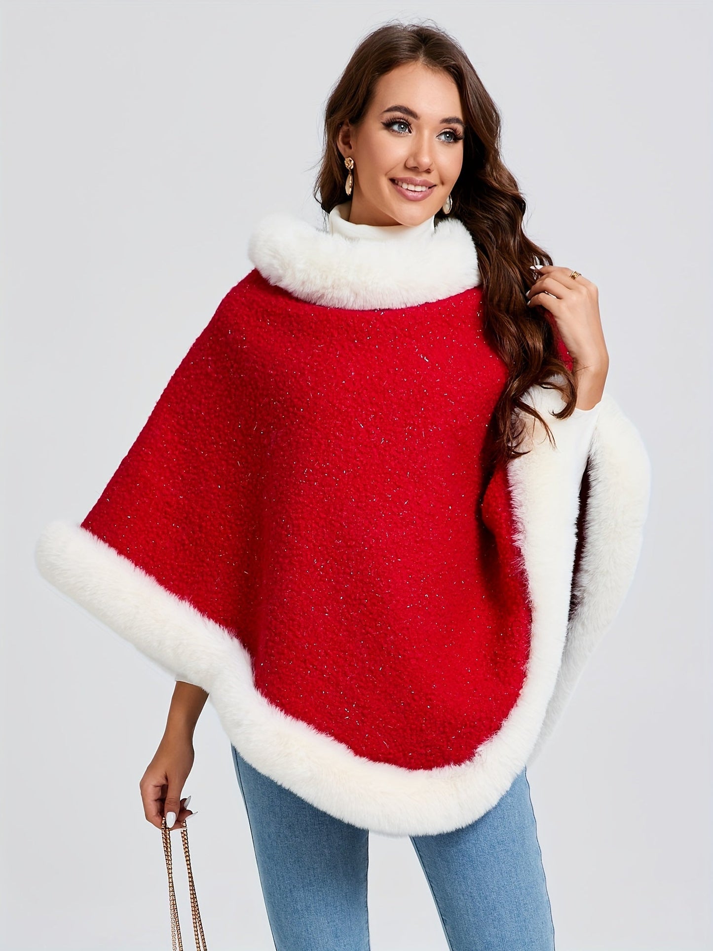 Liselotte Fluffy Poncho – Wärme und Komfort für die Kalten Tage