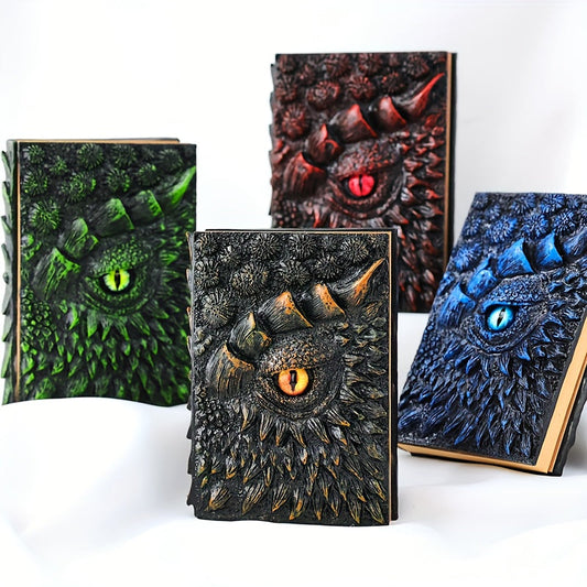 Fantasy Notizbuch mit Drachenauge – Robust und Kunstvoll