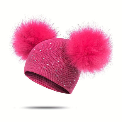 Lily Mädchen Pompon Mütze - Verspielt und Warm für die Wintermonate