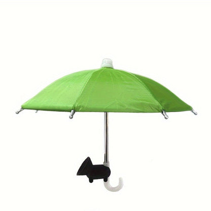 MiniSmart Regenschirm – Smartphone Sonnen- und Regenschutz mit Saugnapfhalter