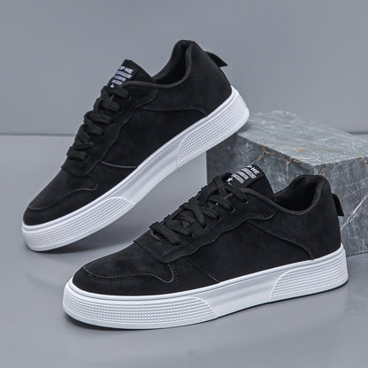 Herren Sneaker mit niedrigem Schaft – Bequem und langlebig mit weißer PVC-Sohle
