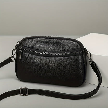 Klassisch Schicke Leder Crossbody – Zeitlos und Funktional