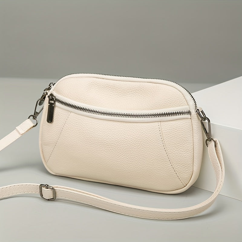 Klassisch Schicke Leder Crossbody – Zeitlos und Funktional