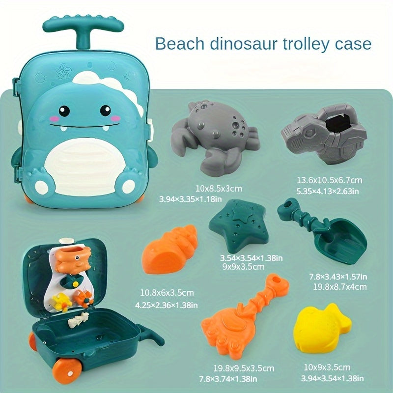 Wal-Themen Strandspielzeug-Set für Babys – 8-teiliges Reiseetui
