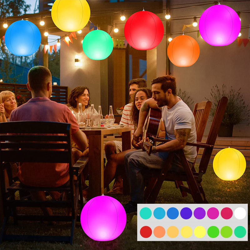 LED-Aufblasbare Leuchtbälle für Pool und Garten