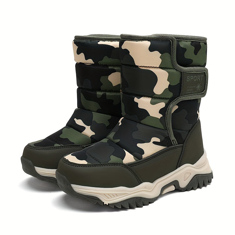 Trendy Camouflage Schneestiefel - Für Abenteurer