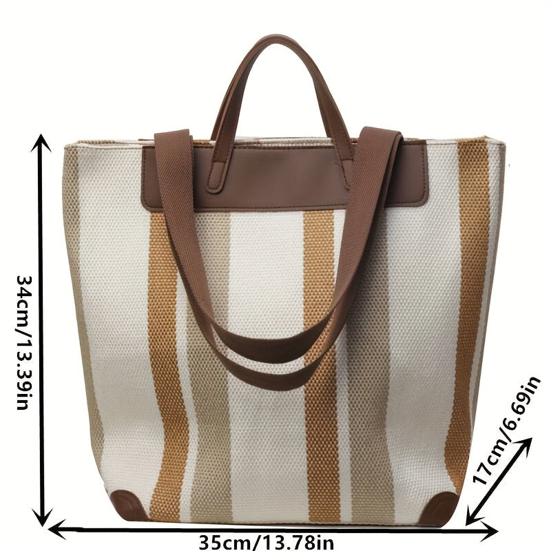 MetroStripe Casual Tote – Funktionalität und Design
