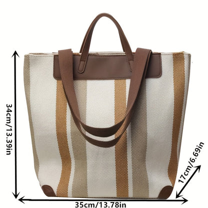MetroStripe Casual Tote – Funktionalität und Design