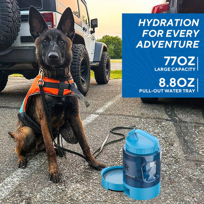 Große Kapazität 74oz Hundewasserflasche – Tragbare Schüssel für Outdoor-Abenteuer