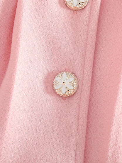 Lotte Wintermantel für Kinder – Elegant mit Schleife und Plüschkragen für Kalte Tage