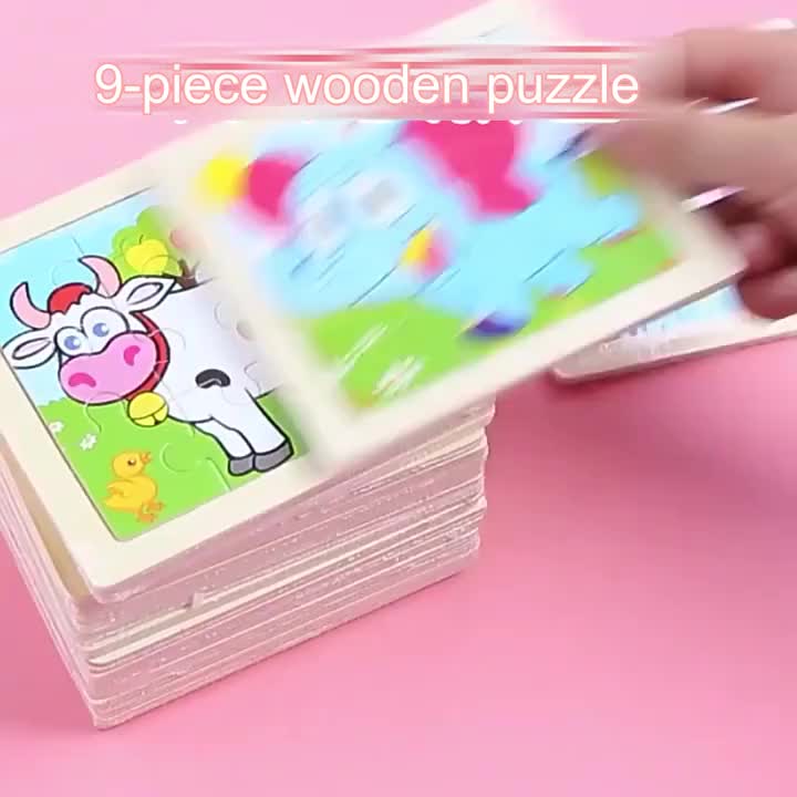 Pädagogisches Holzpuzzle – Für junge Entdecker