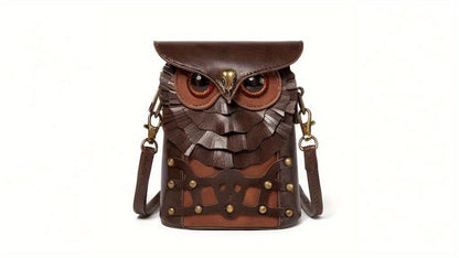 Steampunk Eule Mini Umhängetasche – Stylisch und Funktional