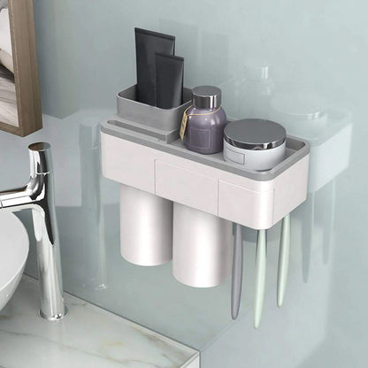 ToothCare – Praktischer Zahnbürstenhalter mit Zahnpastaspender
