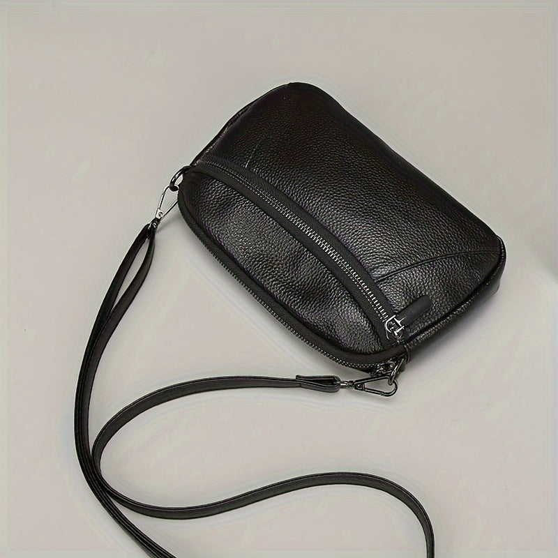 Klassisch Schicke Leder Crossbody – Zeitlos und Funktional