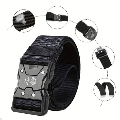 Unisex Taktischer Nylon Gürtel – Robust, Atmungsaktiv und Vielseitig