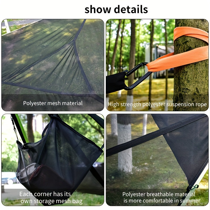 Outdoor Dreieckshängematte – Geräumig, Belüftet und Stabil für das Camping