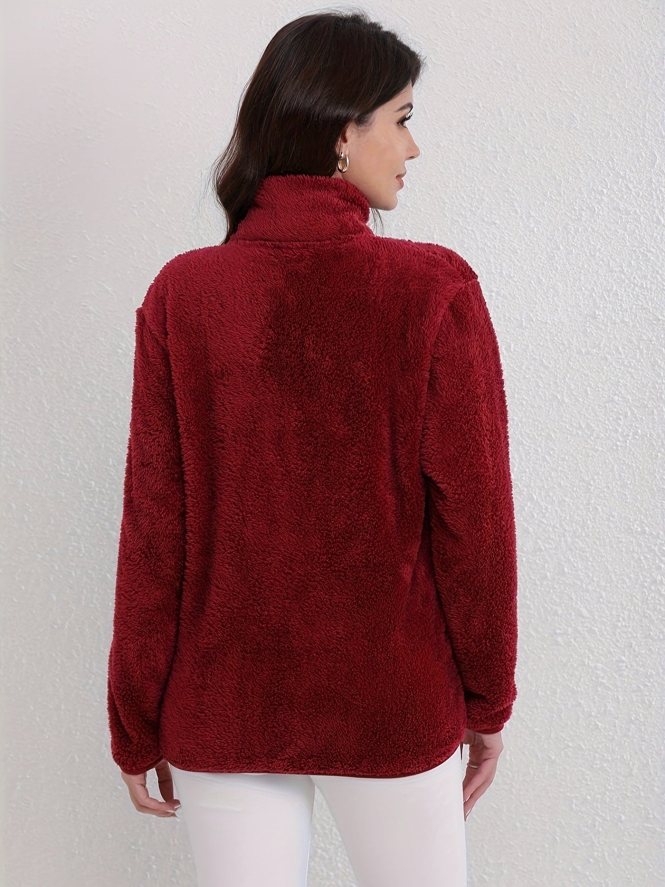 Sanne Teddy Fleece Jacke – Weich und Bequem für Kalte Tage