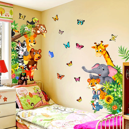 Bunte Tier-Wandsticker – Spielspaß für Kinder