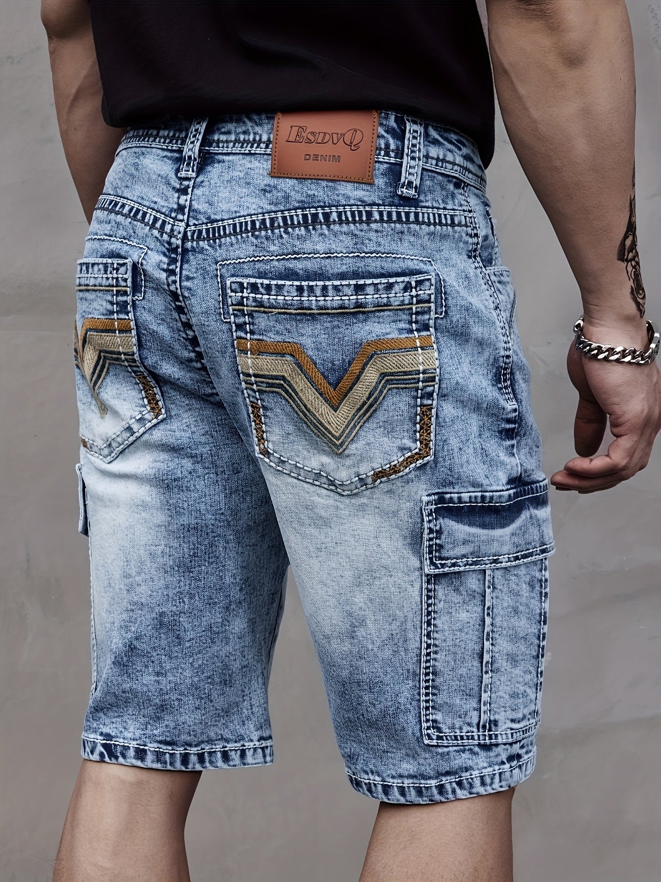 Herren Multi-Pocket Denim Shorts - Praktisch und Komfortabel