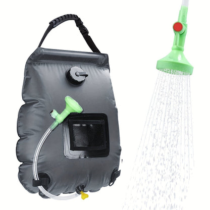 SunnyFlow Solar-Dusche Sack – Praktisch, Auslaufsicher und Mit Temperaturmesser